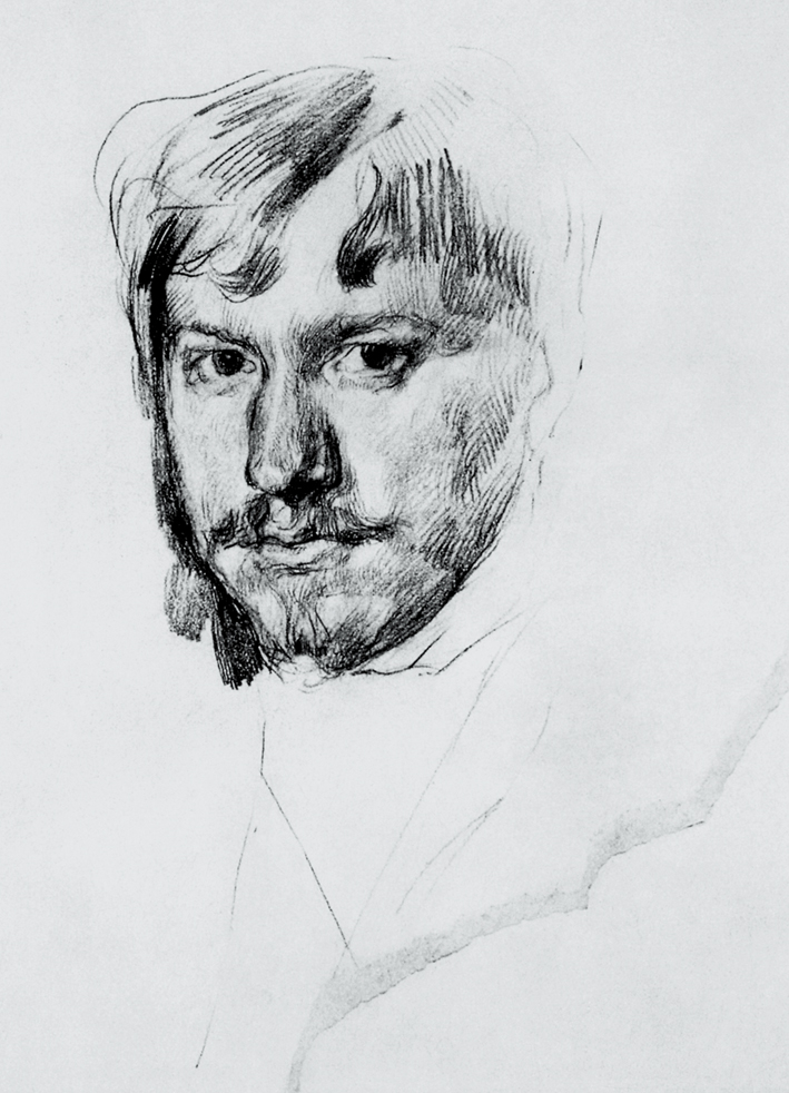  瓦伦丁·亚历山德罗维奇·谢洛夫 Valentin Alexandrovich Serov —— 自画像 (3)